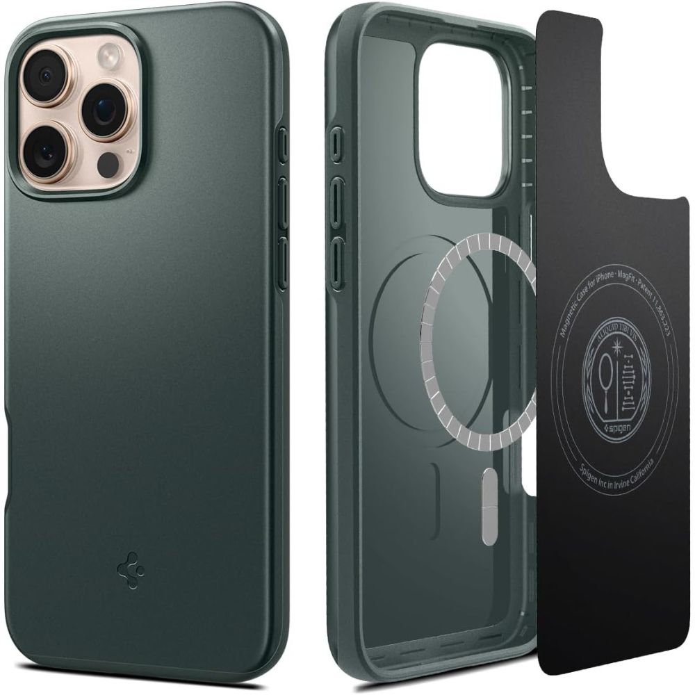 Spigen Thin Fit Magsafe Iphone 16 Pro Max Abyss Grøn