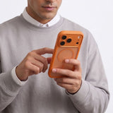 Tech Protect Magpeak Magsafe Cc Iphone 17 Pro / 18 Pro Mat Cosmic Orange
