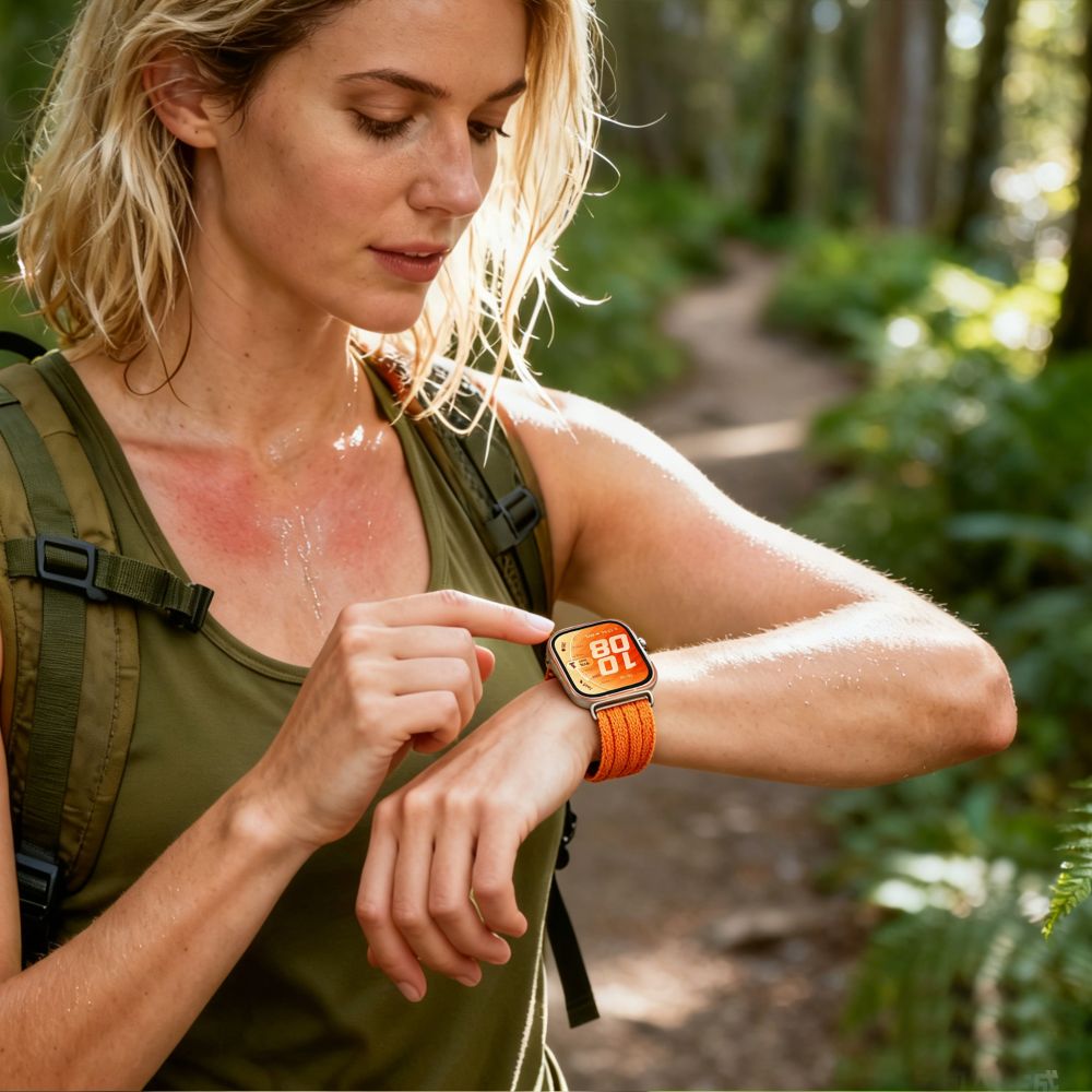 Tech Protect Nylon Sport Huawei Watch Fit 3 / 4 / 4 Pro / 5 / 5 Pro Orange