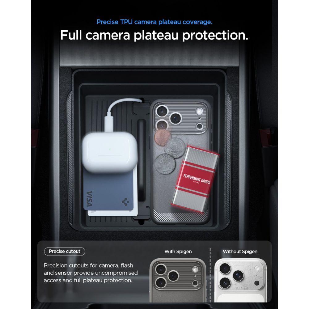 Spigen Rugged Armor Magsafe Iphone 17 Pro / 18 Pro Grå