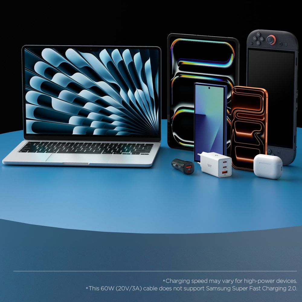 Spigen Eb6010 Cc Essential Usb C Kabel 60 W 100 Cm Lyserød