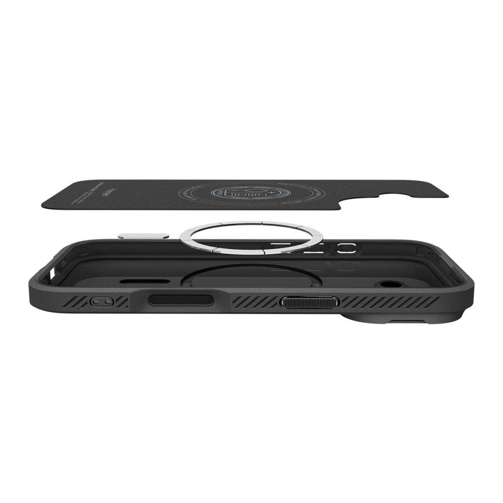 Spigen Optik Armor Mag Safe Iphone 17 Sort