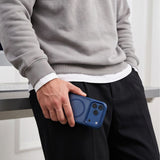 Tech Protect Magmat Magsafe Cc Iphone 17 Pro Max / 18 Pro Max Mat Dyb Blå