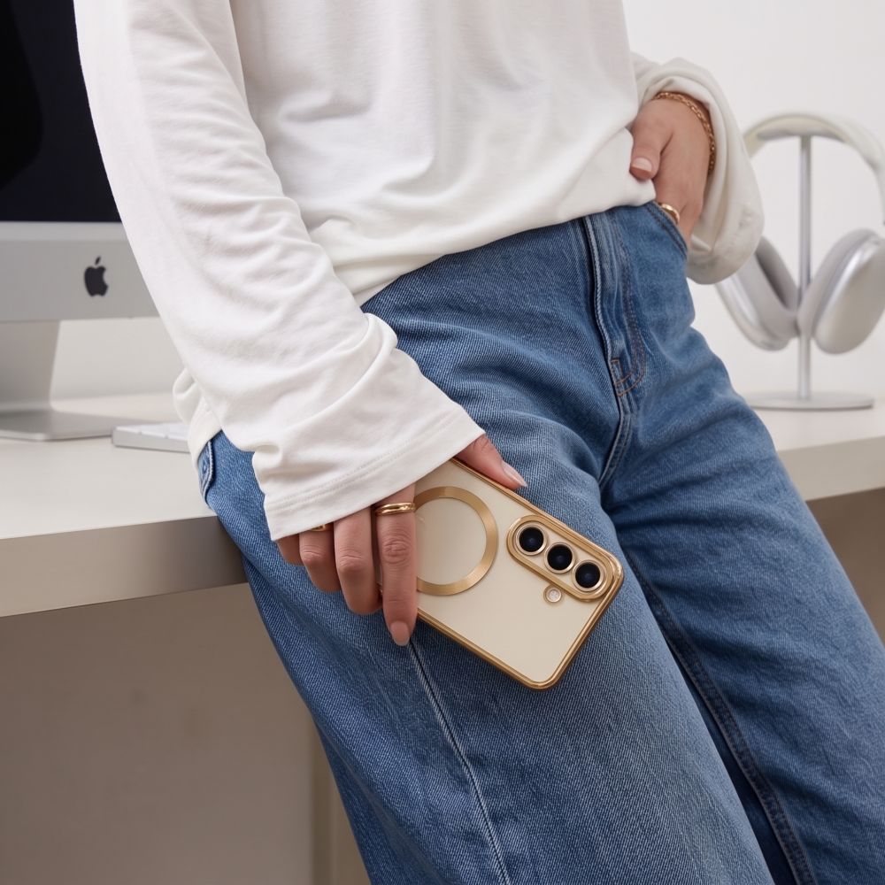 Tech Protect Magflex Magsafe Galaxy S26 Fe Shiny Gold