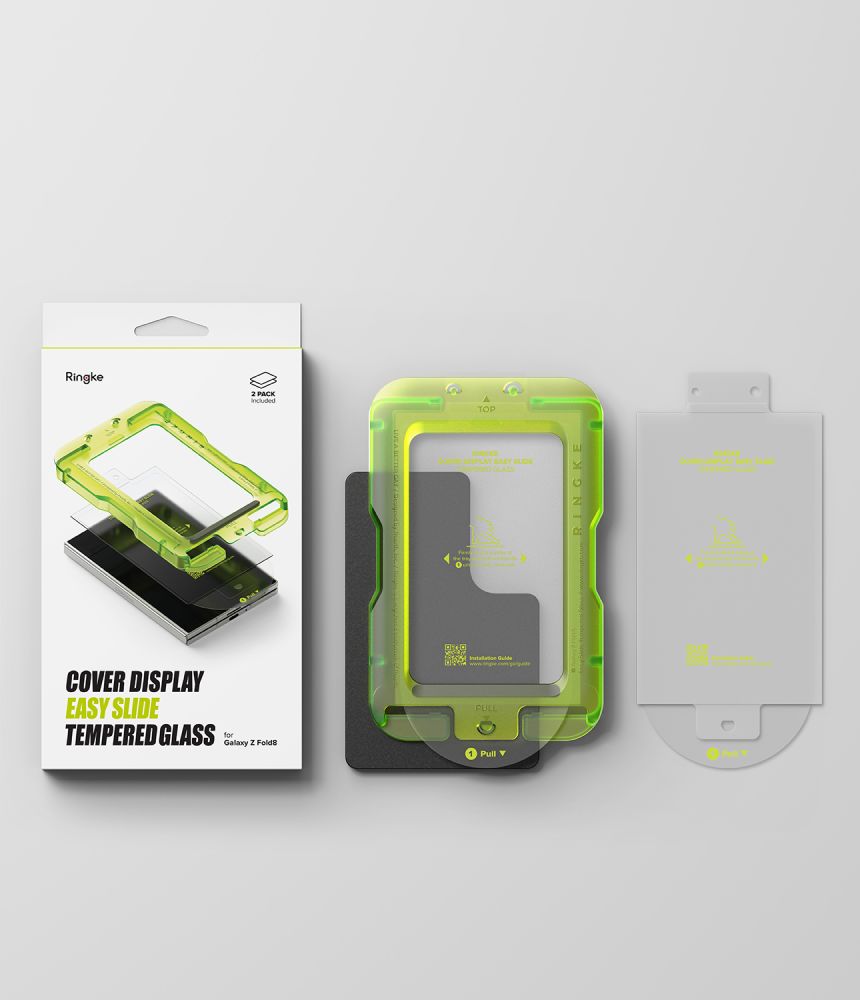 Hærdet Glas Ringke Cover Display Easy Slide 2 Pack Galaxy Z Fold 8 Clear