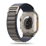 Tech Protect Nylon Pro Apple Watch 8 / 9 / 10 / 11 / Se / Ultra (44 / 45 / 46 / 49 Mm) Marineblå / Grå