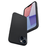 Spigen Silikone Fit Mag Magsafe Iphone 14 Plus / 15 Plus Sort