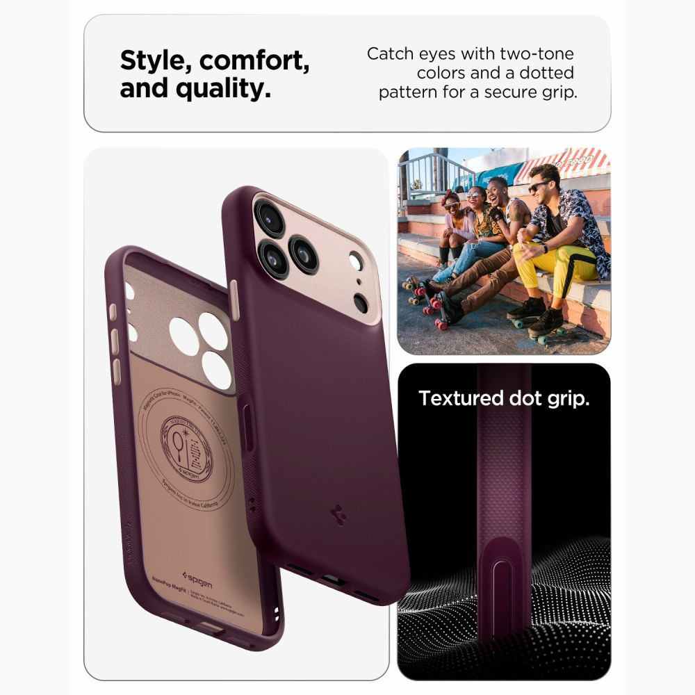 Spigen Nano Pop Magsafe Iphone 17 Pro Max / 18 Pro Max Burgundy Bean