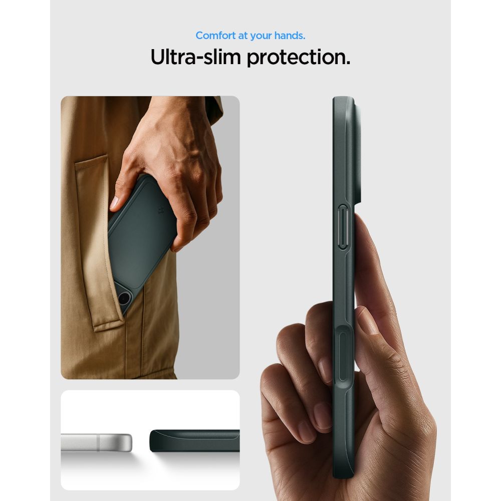 Spigen Thin Fit Magsafe Iphone 17 Pro Max / 18 Pro Max Abyss Grøn