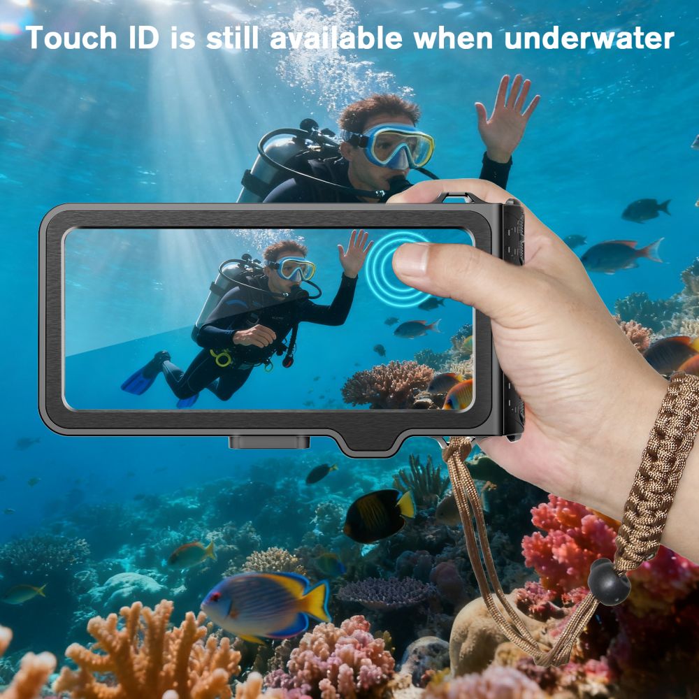 Tech Protect Ipx8 Pro Universal Vandtæt Dykkeretuis Grå/Sort