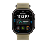 Apple Ocean-rem i halvtransparent tanggrøn, 49 mm - i farven sort titanium