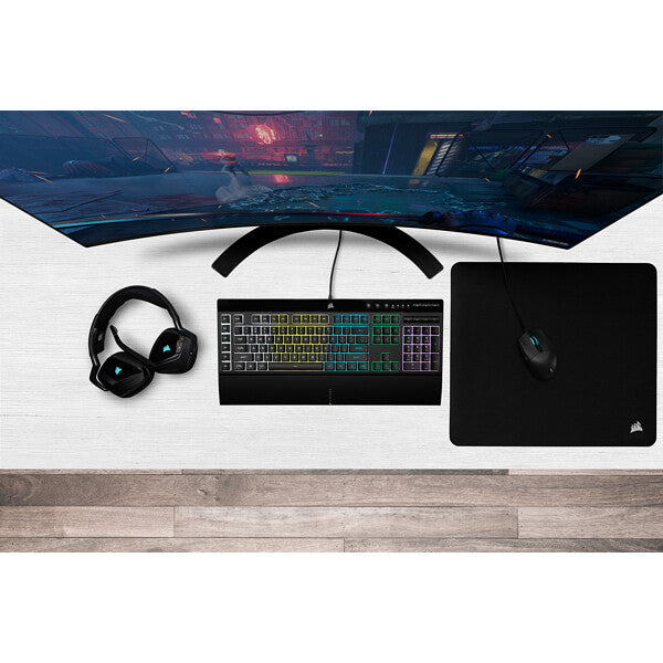 Corsair K55 RGB PRO tastatur Spil USB QWERTY US engelsk Sort