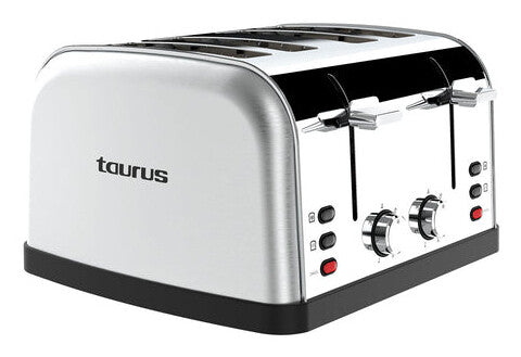 Taurus 960697000 brødrister 7 4 skive(r) 1900 W Rustfrit stål
