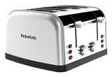 Taurus 960697000 brødrister 7 4 skive(r) 1900 W Rustfrit stål