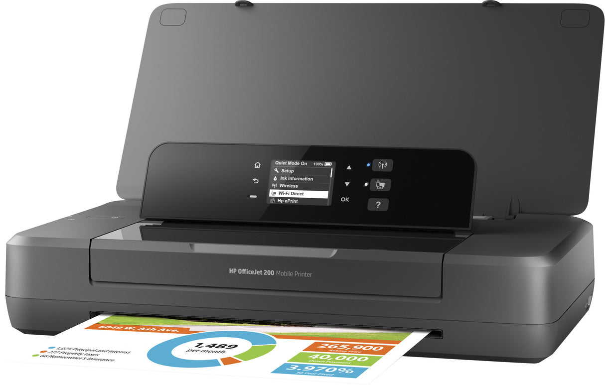 HP Officejet 200 Mobile Trådløst Farve Printer