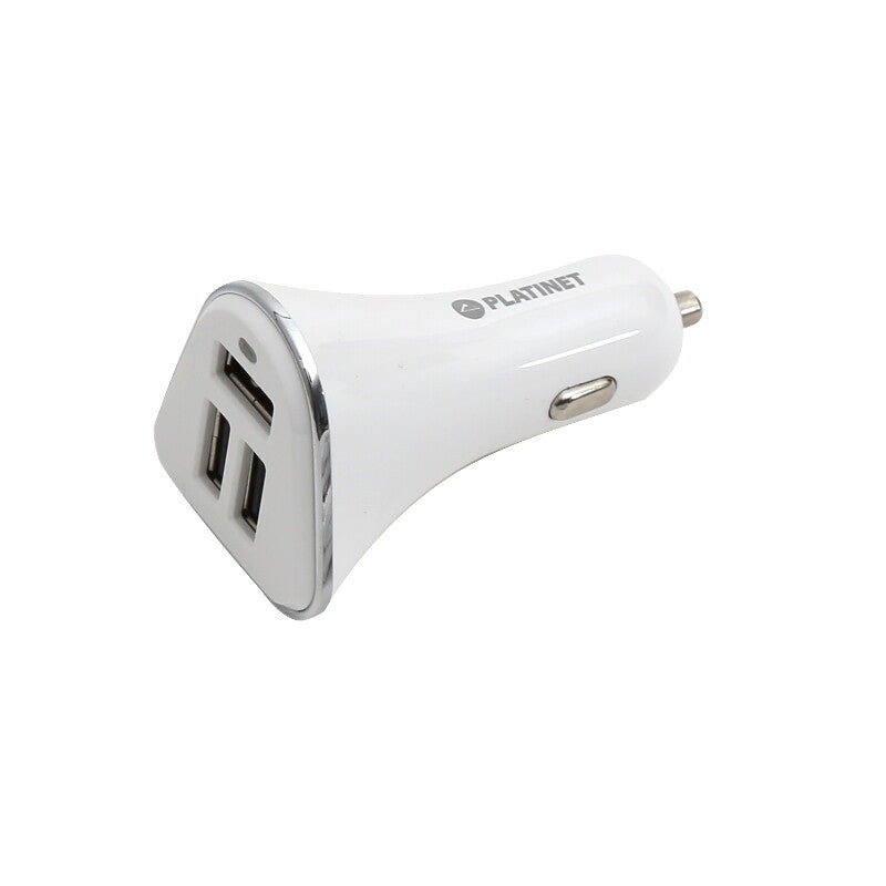 Platinet PLCR3W oplader til mobil enhed Universel Hvid Cigartænder Automatisk