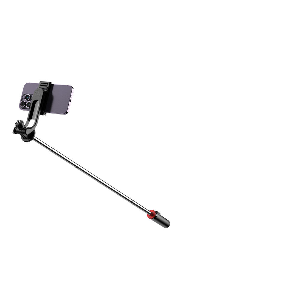 Wozinsky Selfie-stang WC1Y3S teleskopisk stativ 1,3m med telefonholder - sort