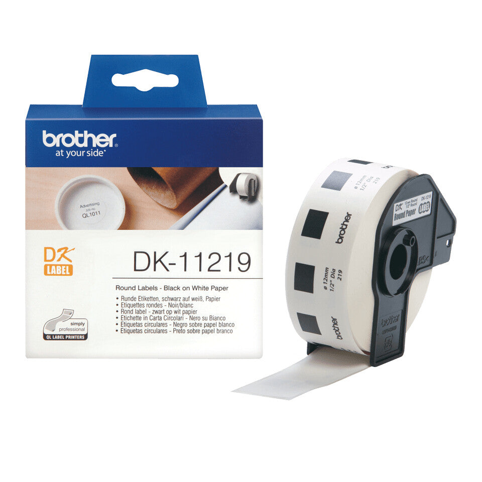 Brother DK-11219 print etiket Hvid
