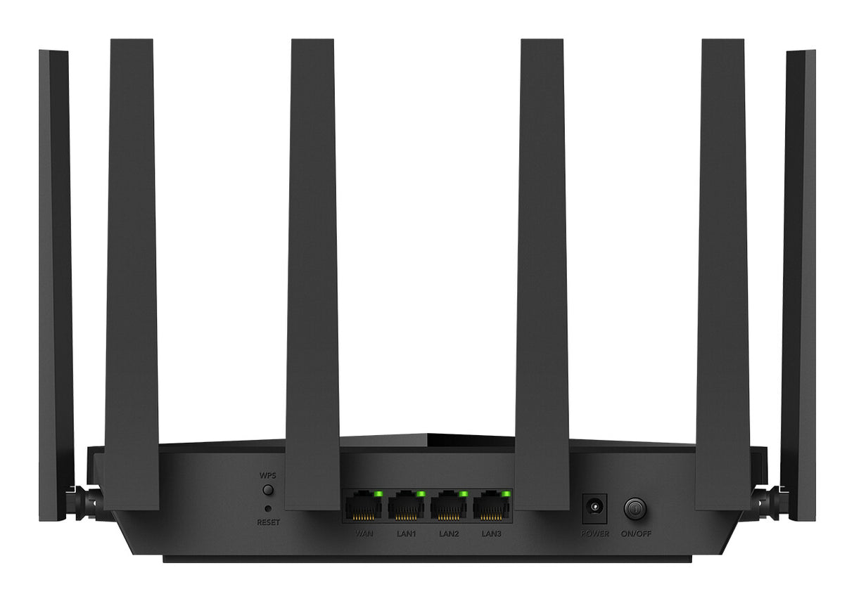 Cudy WR11000 trådløs router 2.5 Gigabit Ethernet Tri-band (2,4 GHz/5 GHz/6 GHz) Sort