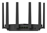 Cudy WR11000 trådløs router 2.5 Gigabit Ethernet Tri-band (2,4 GHz/5 GHz/6 GHz) Sort