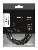 Gembird CCP-USB3-AMCM-6 USB-kabel USB 3.2 Gen 1 (3.1 Gen 1) 1,8 m USB C USB A Sort