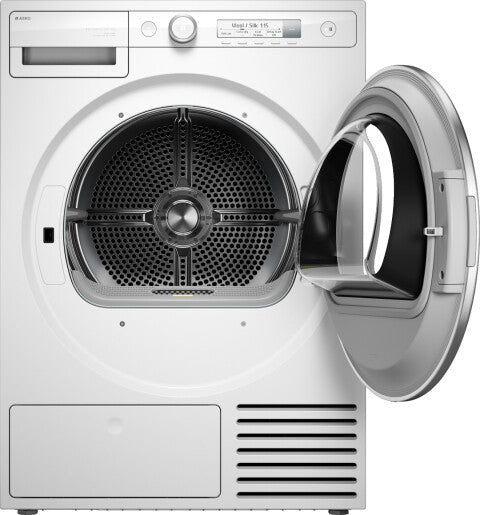 Asko T309HCW er en tørretumbler designet i Sverige med ekstra robust konstruktion for en problemfri hverdag i mange år. Den har en kapacitet på 9 kg og 12 programmer for nem og effektiv tørring. Maskinen har et brugervenligt fnugfilter, One Motion Lint Fi