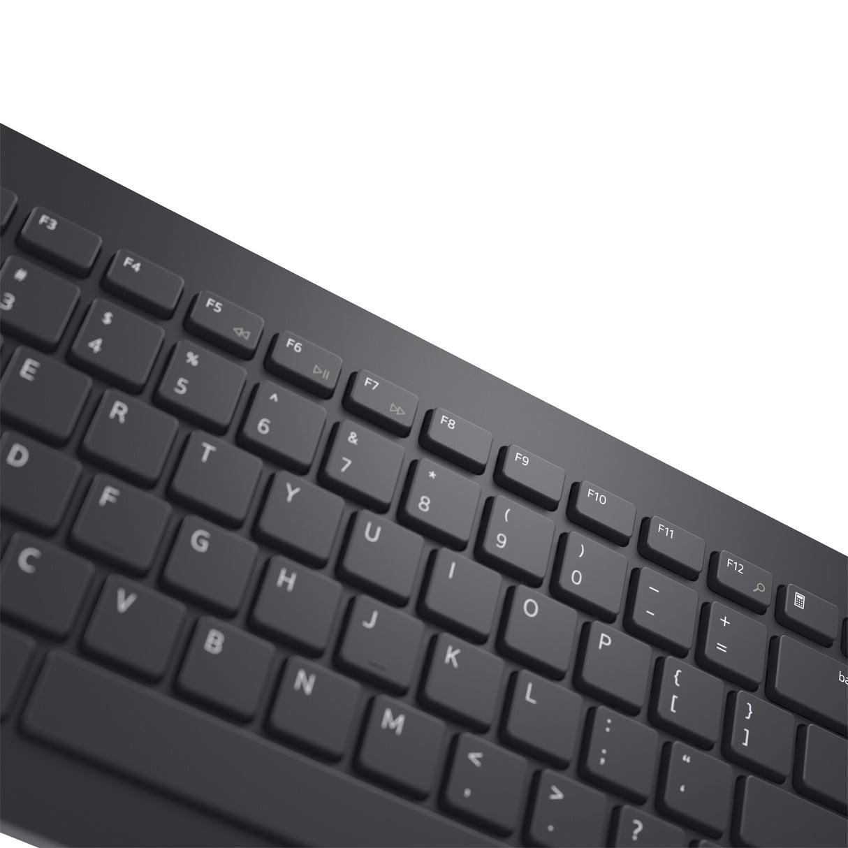 DELL KM3322W tastatur Mus inkluderet Kontor RF trådløst QWERTY Ukrainsk Sort