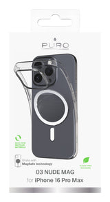 PURO 0.3 Nude Mag mobiltelefon etui 17,5 cm (6.9") Cover Transparent