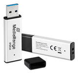 MediaRange MR1904 USB-nøgle 512 GB USB Type-A 3.2 Gen 1 (3.1 Gen 1) Sort, Sølv