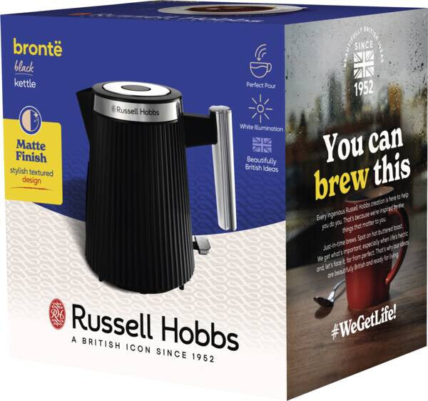 Russell Hobbs Brontë elkedel 1,7 L 3000 W Sort