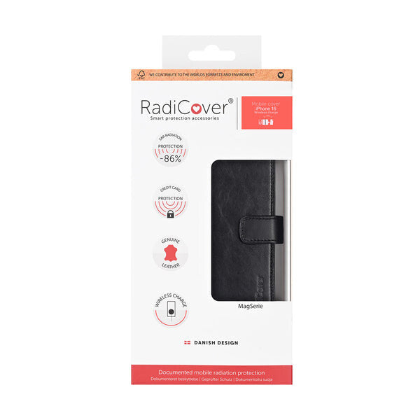 Radicover RAD296 mobiltelefon etui 15,5 cm (6.1") Folie Sort