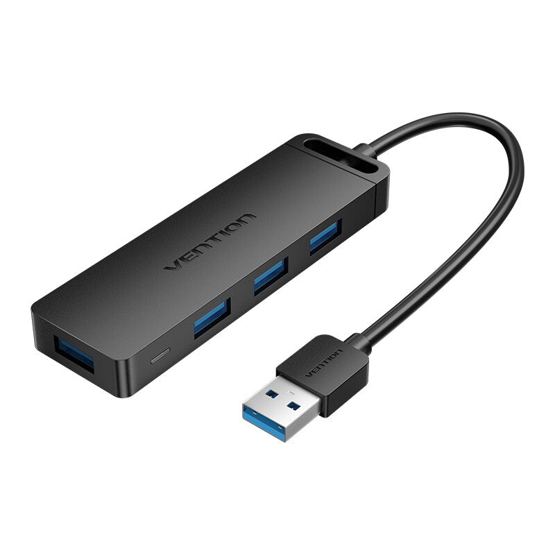 Vention CHLBB interface hub USB 3.2 Gen 1 (3.1 Gen 1) Type-A 5000 Mbit/s Sort