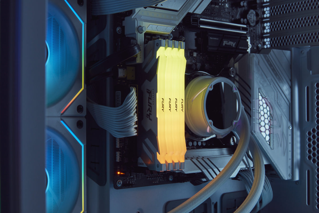 Kingston Technology FURY 32 GB 6400 MT/s DDR5 CL32 DIMM (sæt med 2) Renegade RGB