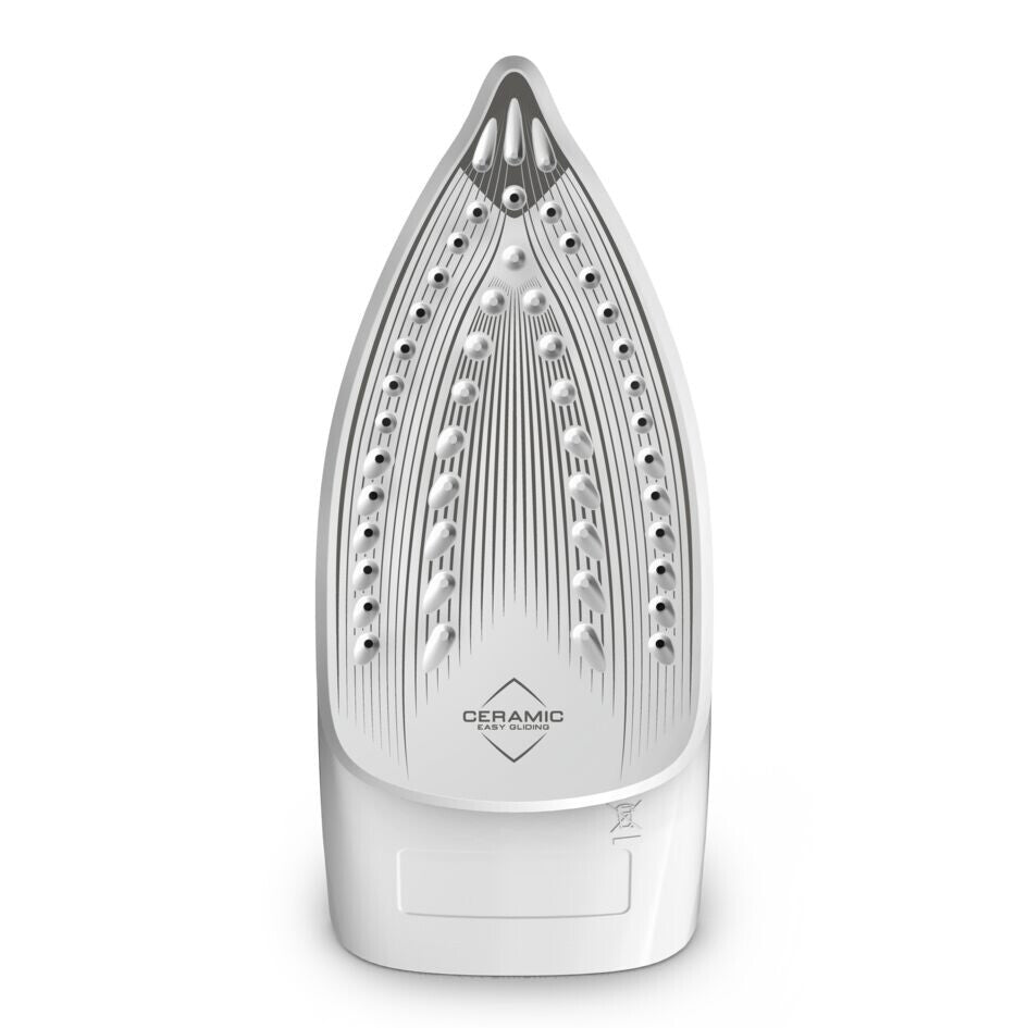 Tefal Virtuo 30 FV2C41E0 strygejern Tør & dampstrygejern Keramisk strygesål 2000 W Blå, Hvid
