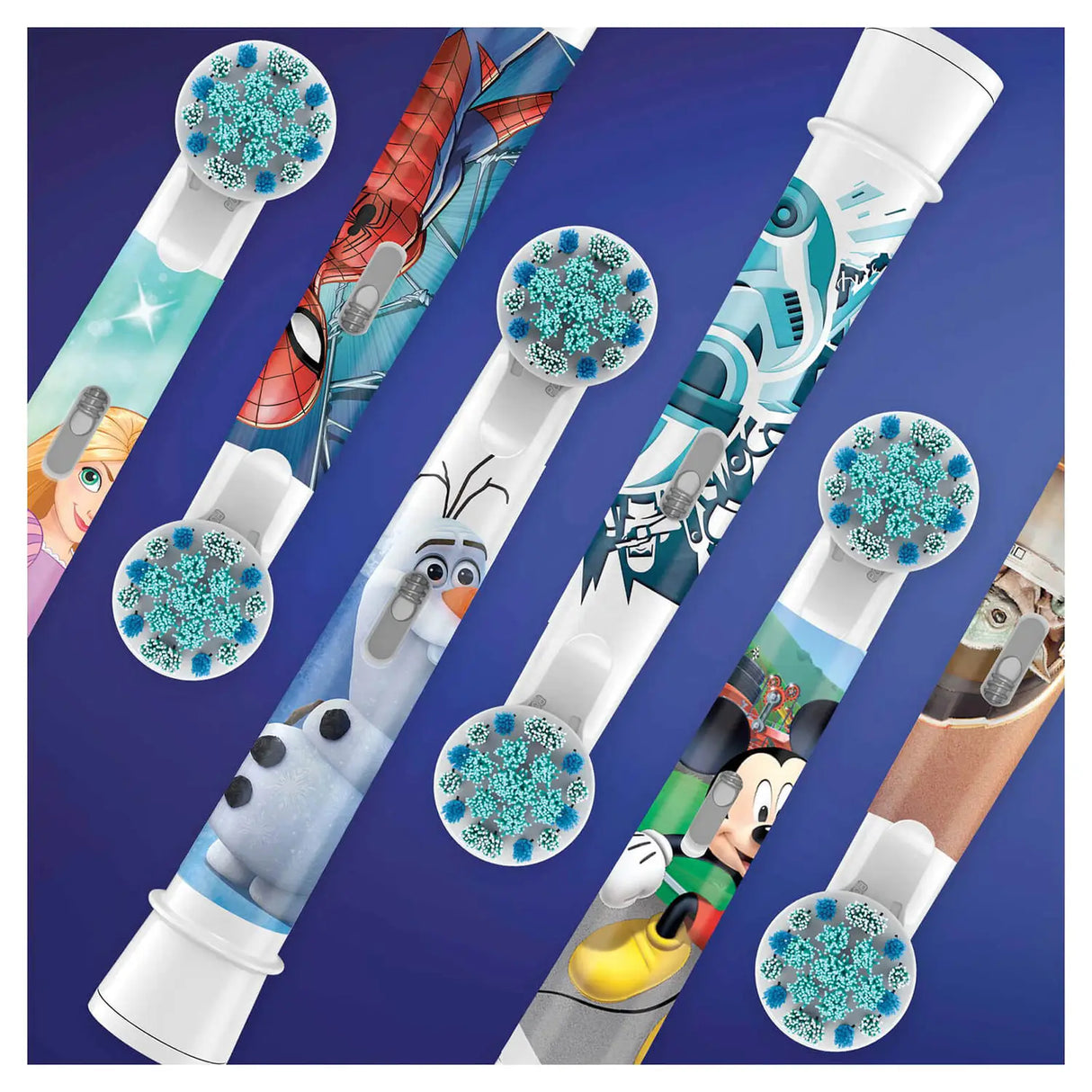 Oral-B Kids Star Wars Ekstra tandbørstehoved 3 Blå Grøn Hvid