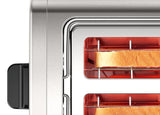 Bosch TAT4P420 brødrister 2 skive(r) 970 W Sort, Rustfrit stål