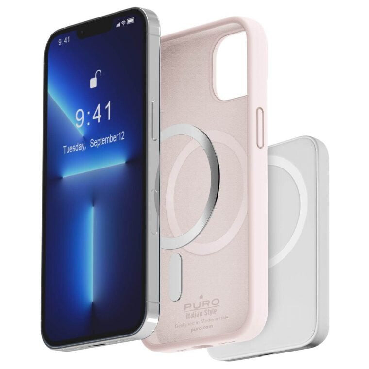 PURO ICON MAG mobiltelefon etui 15,5 cm (6.1") Cover Lyserød