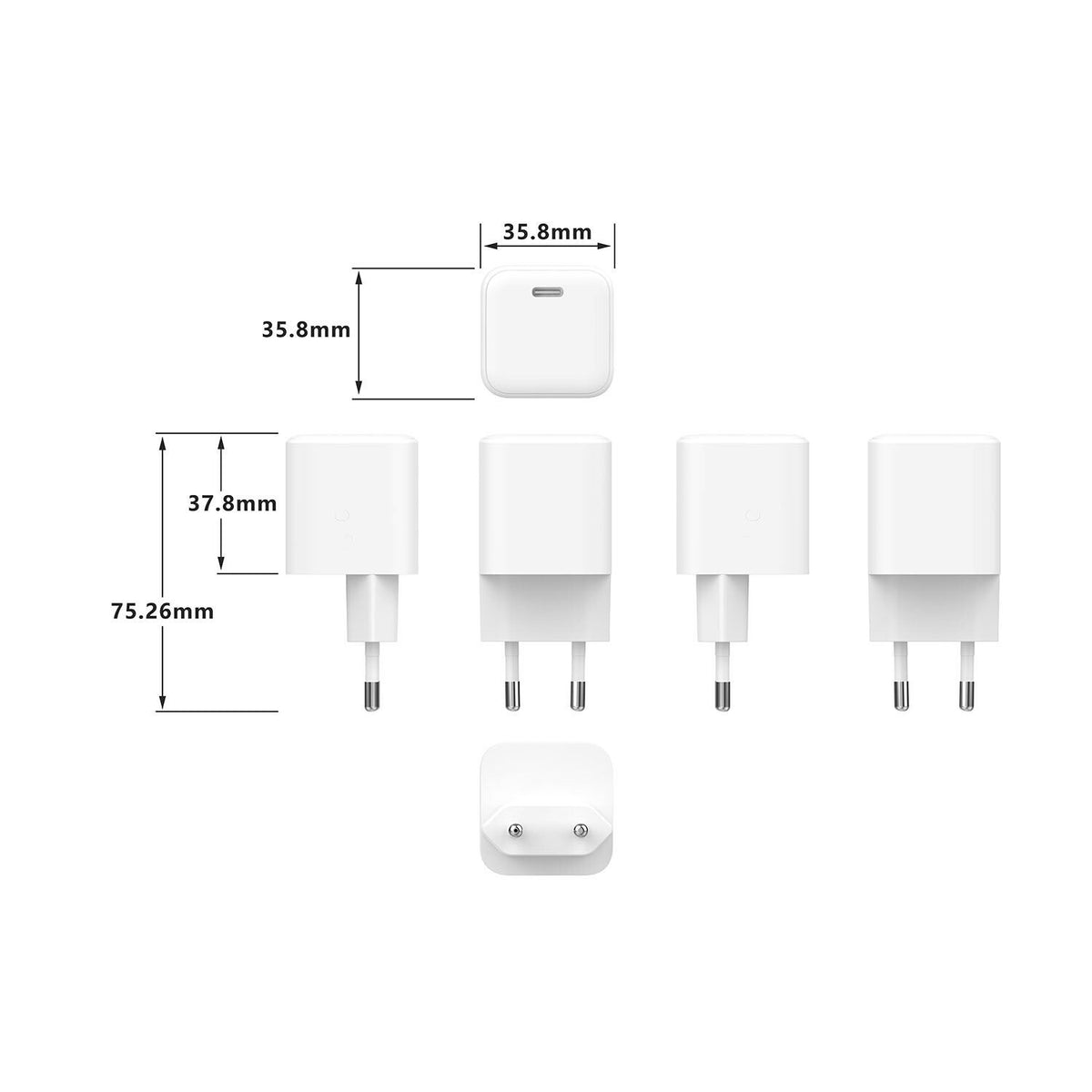 Gear Oplader 220V 1xUSB-C PD/PPS 45W GaN Hvid