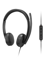 Lenovo VoIP Headset 5000 Ledningsført Kontor/Callcenter USB Type-C Sort