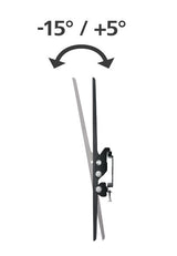 Hama 00220808 tv-beslag 190,5 cm (75") Sort