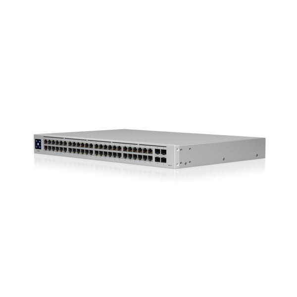 Ubiquiti UniFi USW-48-POE netværksswitch Administreret L2 Gigabit Ethernet (10/100/1000) Strøm over Ethernet (PoE) 1U Rustfrit stål