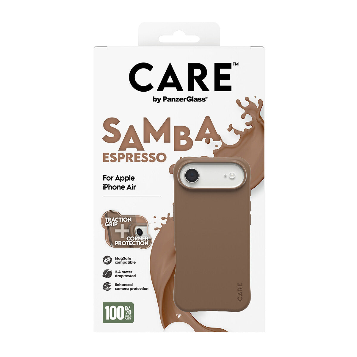 PanzerGlass CARE™ by ® Samba Case Espresso m. MagSafe iPhone Air