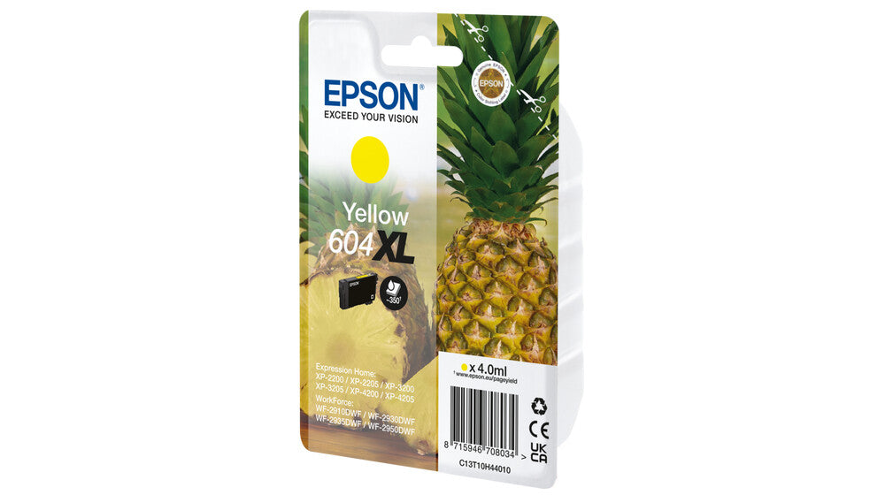 Epson 604XL blækpatron 1 stk Original Højt (XL) udbytte Gul