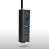 Axagon HUE-S2BL interface hub USB 3.2 Gen 1 (3.1 Gen 1) Type-A 5000 Mbit/s Sort