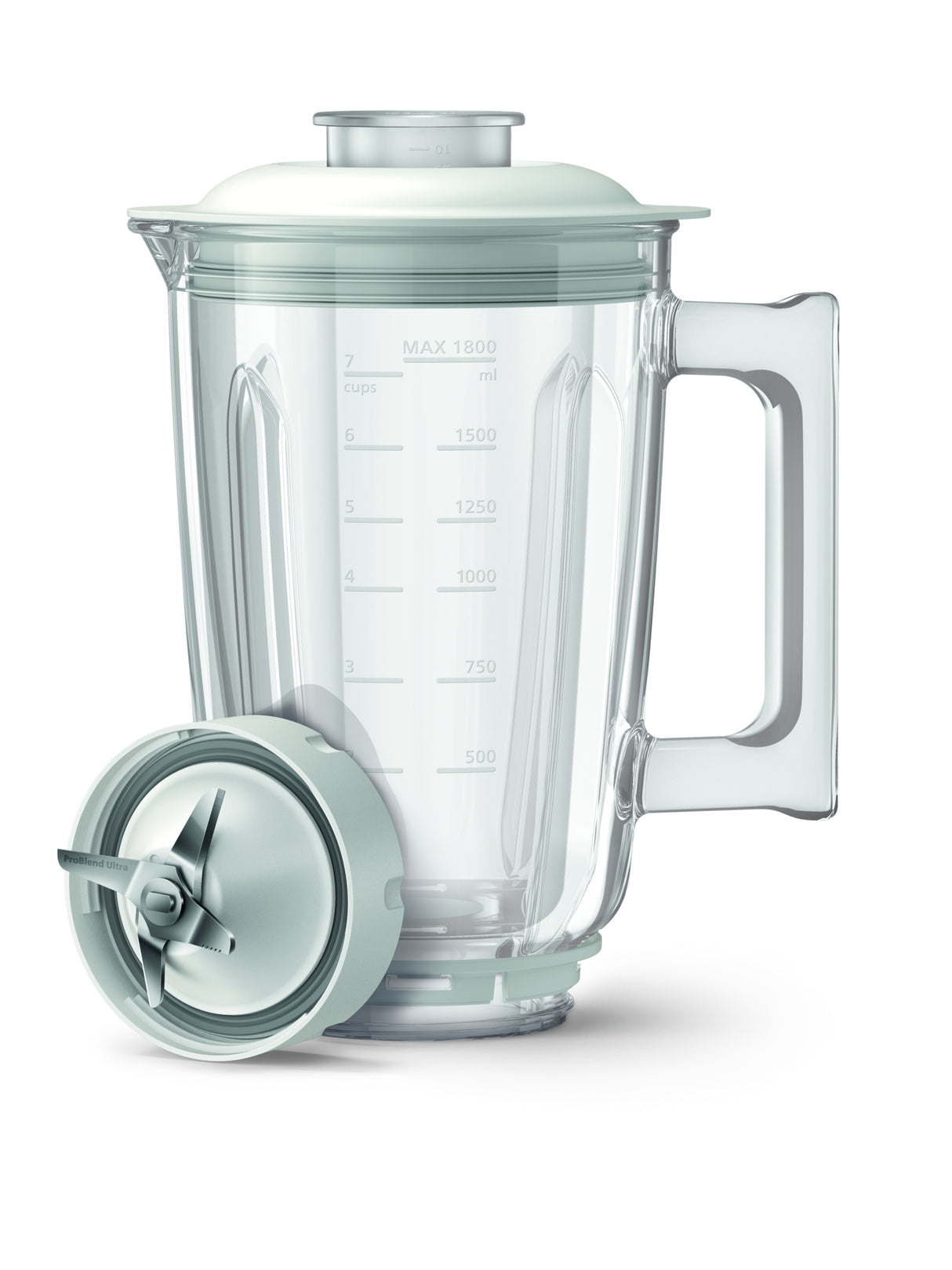 Philips 7000 series HR3760/01 blender 2 L Bordplade blender 1500 W Rustfrit stål, Hvid