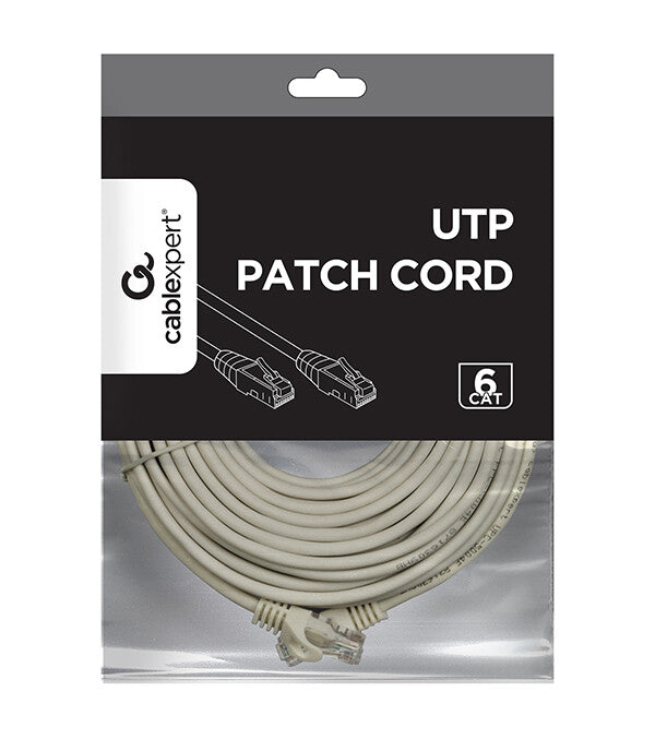 Gembird PP6U-20M netværkskabel Grå Cat6 U/UTP (UTP)