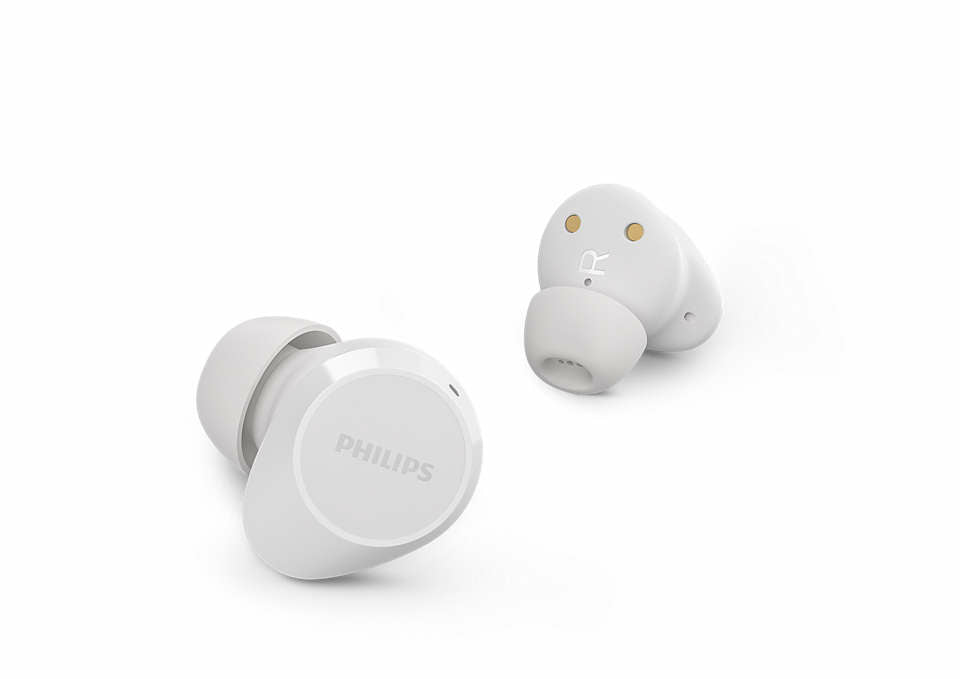 Philips TAT1209WT/00 hovedtelefoner/headset True Wireless Stereo (TWS) I ørerne Opkald/musik Bluetooth Hvid