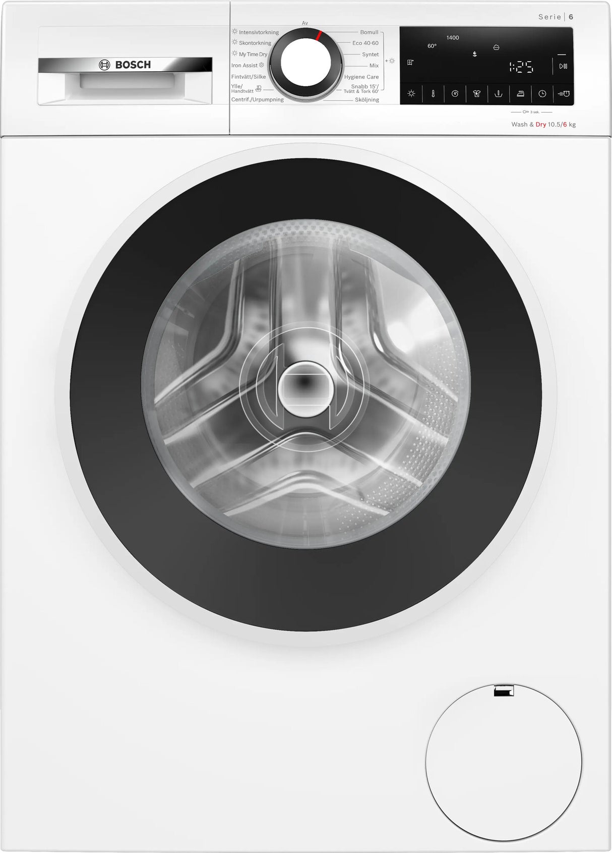 Bosch Serie 6 WNG2540LSN vaskemaskine - tørretumbler Fritstående Front-læsning Hvid