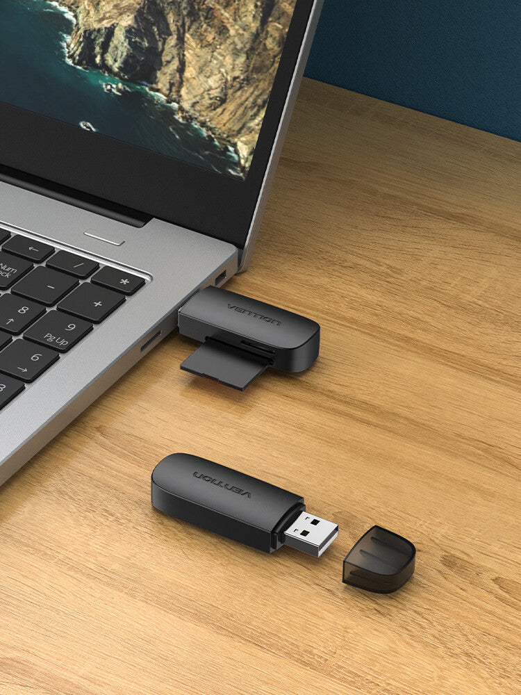 Vention CLEB0 kortlæser USB Sort