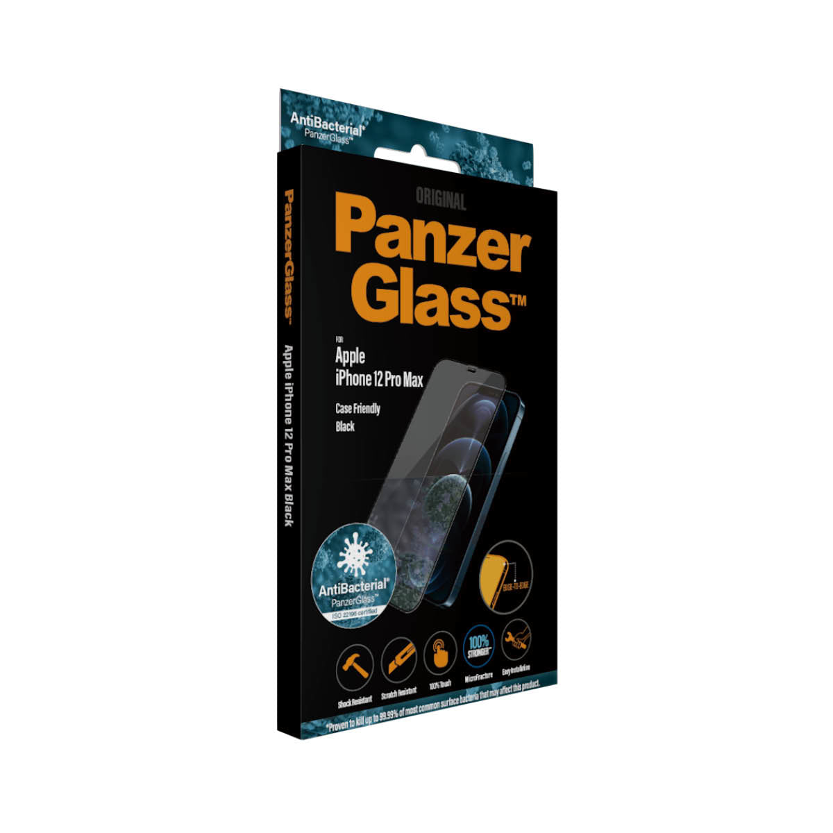 PanzerGlass ® Skærmbeskyttelse iPhone 12 Pro Max | Edge-to-Edge